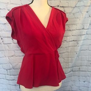 Adorable Pink Blouse with Bow Detail Size Medium